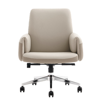 Vente en gros de chaises de bureau modernes à dossier haut en cuir, meubles de bureau, chaise de direction pivotante en cuir
