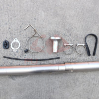 Para Mitsubishi Lancer Evolution CT9A Evo 7 / 8 / 9, escape Cat-Back de titanio ( ) ZSF