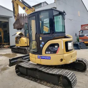 CAT 303 yüksek kalite ve iyi durumda 3 Ton kullanılan Mini ekskavatör kullanılan paletli ekskavatör