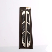 1 paire de autocollants décoratifs universels pour capot de voiture, imitation ailettes de requin, faux diffuseur d'air, autocollants pour prise d'air