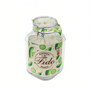 Fido <b>Glass</b> Jar With Wire Bail Lid 6 Pack Storage <b>Container</b> For Food Preservation - Product Image 2