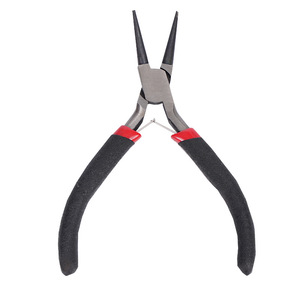 Round Nose Pliers 4.5 Inch Carbon Steel Smooth Jaw 1/4 In Width Mini Jewelry Tool Spring Loaded For Easy Use - Product Image 3