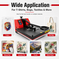 Presse à chaleur électrique semi-automatique multifonctionnelle de qualité industrielle 40x60 cm pour impression numérique sur t-shirts, machine de sublimation