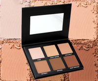Palette de maquillage 3-en-1 végétalienne à base de plantes et minéraux, effet mat et waterproof, 27g, six couleurs, sans logo, personnalisable, marque privée