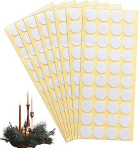 Échantillon gratuit d'autocollants pour mèches <span class=keywords><strong>de</strong></span> bougies, ruban adhésif en mousse double face résistant à la chaleur avec queue facile à décoller pour la fabrication <span class=keywords><strong>de</strong></span> bougies - Product Image 1