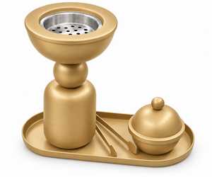 Glass & Wooden <b>Incense</b> Burner for <b>Incense</b> Sticks <b>Cones</b> Outdoor Meditation Travel and Aromatherapy Fragrance Applications - Product Image 3