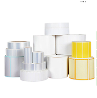Étiquettes d'emballage rondes brillantes personnalisées imprimées en gros, sensibles à la chaleur, avec lamination, imprimées UV, pour parfum, œufs, autocollants d'emballage personnalisés