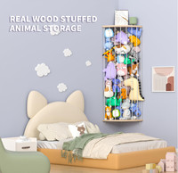 Étagère d'angle en bois personnalisée pour hamac d'animal en peluche, vente en gros