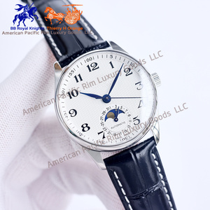 Reloj de Cuarzo de Lujo para Hombre Longnes, de Alta Calidad, con Caja de Acero Inoxidable 316L, Correa de Cuero Impermeable y Fondo Transparente - Product Image 5