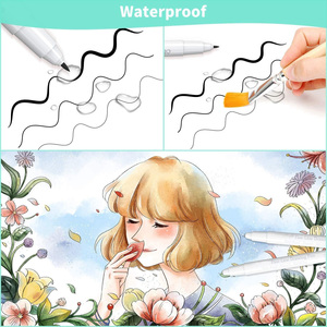 Bview Art 12 Noir Micro Fine Point <span class=keywords><strong>Dessin</strong></span> Étanche Archival Encre Multil Iner Stylos pour Artiste Illustration - Product Image 3