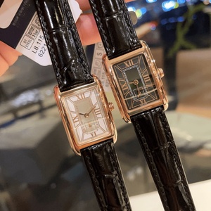 Montre de luxe haut de gamme, mouvement à quartz précis, miroir saphir, cadran carré, bracelet en cuir de crocodile, étanche, Longines. - Product Image 5