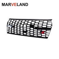 Accessoires 4x4 Grille avant en plastique ABS avec éclairage LED pour Land Cruiser Prado 150 Modèle 2018-2023