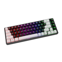 68 Keys Wired Gasket Mechanical Gaming Keyboard Hot Swappable RGB Backlit PBT Keycaps Keyboard