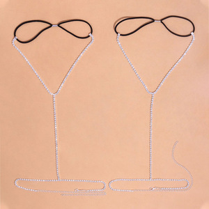 Gros géométrique or ruban ton diamant Sexy jambe chaîne Club fête accessoires <span class=keywords><strong>cuisse</strong></span> chaînes corps chaînes <span class=keywords><strong>bijoux</strong></span> - Product Image 4