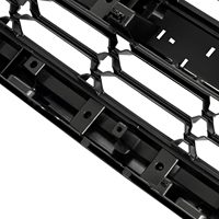 Pièces automobiles Grille avant en maille noire argentée pour Chevrolet Silverado 1500 2014 2015 2016 2017 2018