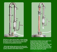 Distillateur d'huiles essentielles professionnel 15L 30L 98L – Appareil de distillation à la vapeur en cuivre pour l'extraction de lavande, de rose et de plantes – Rendement élevé