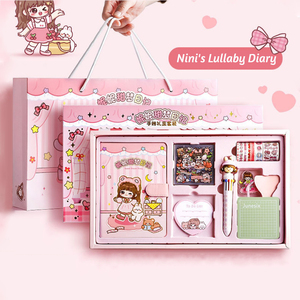 Adorable Stationery Gift Box <strong>Kawaii</strong> Notebook Gel <strong>Pen</strong> Decorative Stickers Washi Tape for Students - Product Image 6