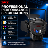 Projecteur LED Fresnel professionnel 350W, LED importée 300W, 3200K 5600K, gradateur progressif 0-100, éclairage de scène pour studio TV et tournage