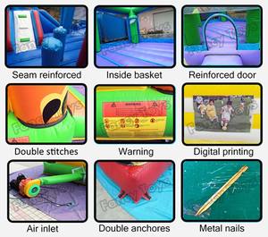 Parque de Atracciones inflable para niños, parque de atracciones inflable gigante - Product Image 6