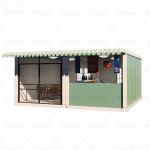 บ้านคอนเทนเนอร์ทรงสี่เหลี่ยมทันสมัย ใช้โครงสร้างสำเร็จรูปแบบพกพา ความหนามาตรฐาน - Product Image 4