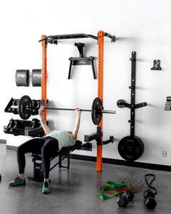 2026 Rack de Sentadillas Plegable Multifunción Comercial Montado en Pared para Uso en Gimnasio Doméstico con Patas de Acero Inoxidable para Ejercicio de Espalda - Product Image 6