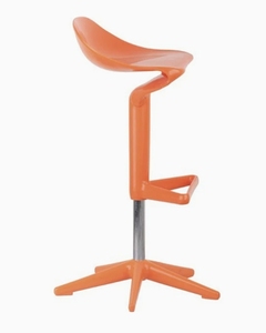 Modern Rotating Leather <b>Bar</b> <b>Stool</b> Fashionable Art Deco Design Shape Height-<b>adjustable</b> High <b>Stool</b> for Kitchen Use Counter Cash - Product Image 2