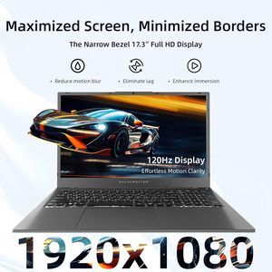 N17a 17.3 \ "מחשב נייד 120hz fhd 4-מעבד אינטל 16gb ddr5ram 1tb ssd מקלדת אחורית ssd כרטיס לנו - Product Image 5