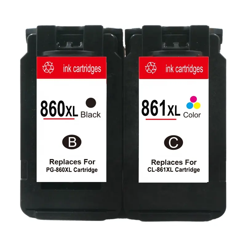 Hicor Wholesale price ink cartridge 860XL 861XL pg860 cl861 Compatible for canon PG-860 CL-861 Pixma TS5380 printer