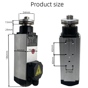 Torno para Madera de Alta Velocidad 12000 rpm, Motor de Husillo Poweredge de 1.1KW, Motor de Husillo CNC - Product Image 3