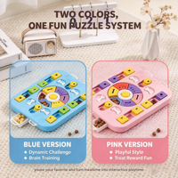 Jouets de puzzle pour chiens, chiots, distributeur de friandises interactif, jeu multi-niveaux, stimulation mentale, mangeoire lente, anti-ennui, stimulant l'IQ