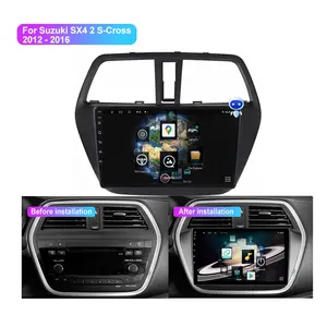 Jyt Gps navigasyon radyo araba Stereo Carplay Dsp Android oto 4G 9 inç 8 çekirdek Suzuki Sx4 2 s-çapraz 2012-2016 için Dvd OYNATICI