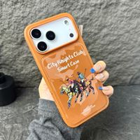 Étui de téléphone portable magnétique en cuir City Knights Club pour iPhone 17 Air 16 Pro Max, marque Polo, en PU, protection antichoc supérieure, coque arrière en TPU