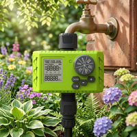 Programmateur d'arrosage en plastique OEM programmable, étanche, avec écran HD, fonction de report de pluie, système d'irrigation automatique pour pelouse et jardin