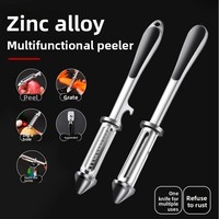 Éplucheur multifonctionnel en alliage de zinc - Double face pour la préparation des fruits et légumes à la maison