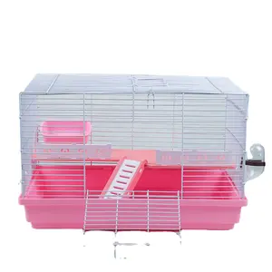 Grande Cage de Hamster Portable à monter soi-même, image de luxe bleu rose blanc Hamster hérisson écureuil souris Cage avec une roue