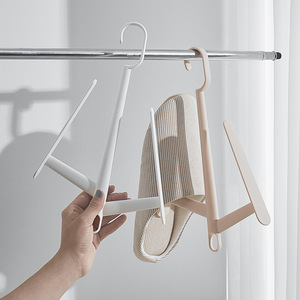 Multifunctional X Shape Shoe Drying Rack Hook Type White For Clothes And Shoes Balcony Use - Product Image 1
