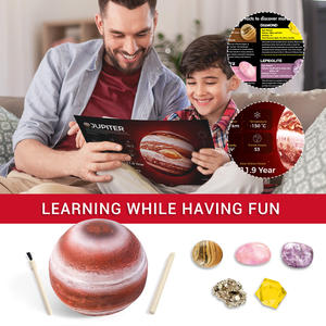 Giocattoli e <span class=keywords><strong>hobby</strong></span> scavano varie pietre kit di scavo di roccia di colore romantico kit di scavo modello di giove fai da te planet rock dig - Product Image 2