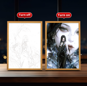 <span class=keywords><strong>Anime</strong></span> Poster Night Light LED 3 colores Marco de fotos de madera Lámpara para decoración de dormitorio Marco de fotos con luz Led - Product Image 6