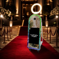 Cabina de Fotos Interactiva con Espejo, Pantalla Táctil LCD, Impresión Instantánea, Máquina de Fotos Selfie DSLR para Bodas, Fiestas y Eventos