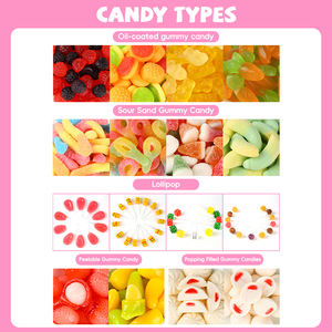 Pack d'échantillons personnalisés en gros de bonbons gélifiés saveur sucrée et acidulée, halal, en vrac, à peler, gélifiés personnalisés - Product Image 5