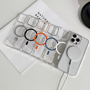 Étui en PC transparent de haute qualité pour la série 17, design sportif, anneau magnétique résistant aux chocs, support de caméra en plastique - Product Image 2