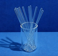 Barre de verre de quartz solide de qualité optique, tige de silice fondue découpée avec précision pour le traitement des lentilles