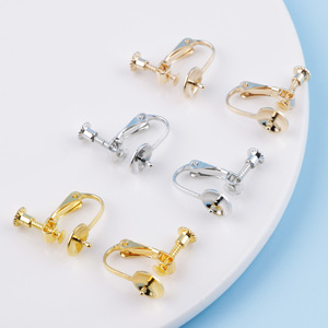 Clip-on <b>Earrings</b> Bowl Shape Pearl Non-Pierced Invisible High-End Everyday Wear Unisex - Product Image 2