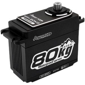 Servo Metálico Power HD WH-80KG, 80KG de Torque, Resistente al Agua, para Camiones RC Escala 1:5 - Product Image 1