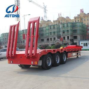 Fabricant chinois de remorques de camions lourds à plateau surbaissé de 18 mètres de long, à 2, 3 ou <span class=keywords><strong>4</strong></span> <span class=keywords><strong>essieux</strong></span>, pour le transport de marchandises en vrac, à vendre - Product Image 6