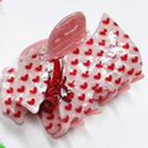 Adorabile fermaglio per capelli a forma di cuore con design a cucciolo di West Highland White Terrier, 7 cm, per ragazze - Product Image 5