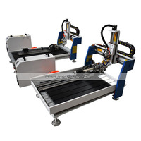 Chine petit routeur 4 axes Cnc 6090 pour MDF acrylique PVC gravure sur bois, fraisage de coupe