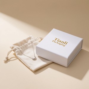 Có thể tái chế màu be hộp từ cho đồ trang sức tùy chỉnh thanh lịch hàng đầu cấp Quà Tặng hộp giấy cho ví flexography vàng lá nước hoa hộp - Product Image 3