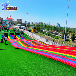 Peralatan taman hiburan luar ruangan, perlengkapan taman bermain pelangi seluncur salju pelangi seluncur pelangi luar ruangan - Product Image 2