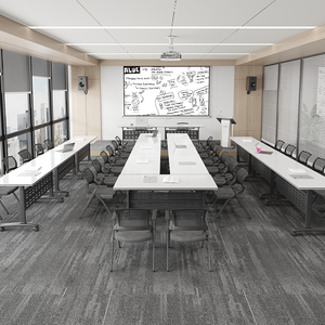 Meubles de bureau en gros, table de conférence pliable pratique avec roulettes, design amovible de style <span class=keywords><strong>boutique</strong></span> - Product Image 3